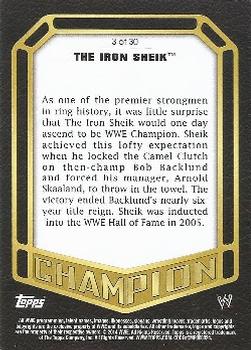 2014 Topps WWE - Champions #3 The Iron Sheik Back