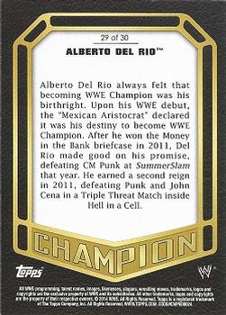 2014 Topps WWE - Champions #29 Alberto Del Rio Back