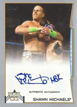 2014 Topps WWE - Autographs Silver #NNO Shawn Michaels Front