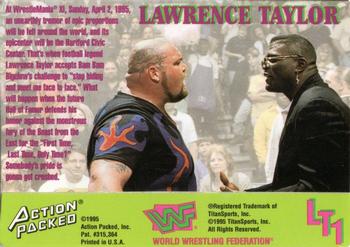 1995 Action Packed WWF #LT1 Lawrence Taylor Back