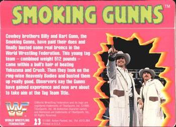 1995 Action Packed WWF #23 Smoking Gunns Back