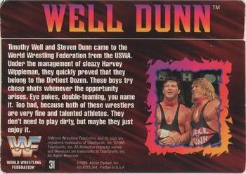 1995 Action Packed WWF #31 Well Dunn Back