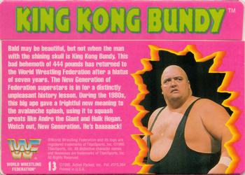 1995 Action Packed WWF #13 King Kong Bundy Back