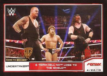 2014 Topps WWE Road to Wrestlemania #5 The Undertaker Front