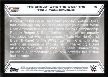 2014 Topps WWE Road to Wrestlemania #10 The Shield Back