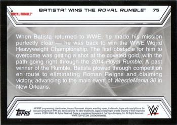 2014 Topps WWE Road to Wrestlemania #75 Batista Back