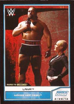 2014 Topps WWE Road to Wrestlemania #83 Lana Front