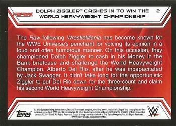 2014 Topps WWE Road to Wrestlemania #2 Dolph Ziggler Back