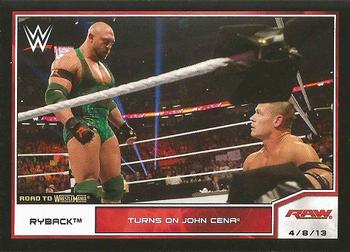 2014 Topps WWE Road to Wrestlemania #3 Ryback Front