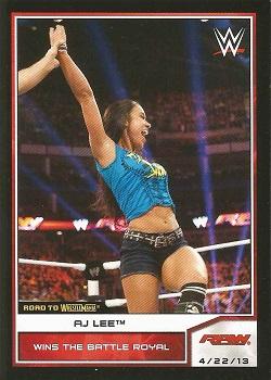 2014 Topps WWE Road to Wrestlemania #6 AJ Lee Front