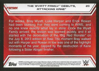 2014 Topps WWE Road to Wrestlemania #20 Wyatt Family Back