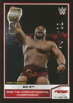 2014 Topps WWE Road to Wrestlemania #55 Big E Front