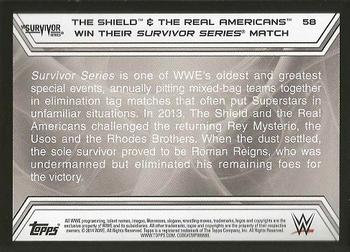 2014 Topps WWE Road to Wrestlemania #58 The Shield Back