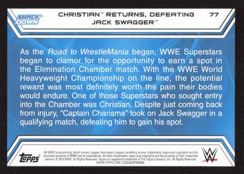 2014 Topps WWE Road to Wrestlemania #77 Christian Back