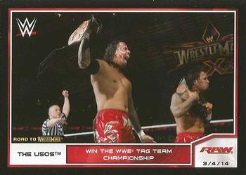 2014 Topps WWE Road to Wrestlemania #84 The Usos Front