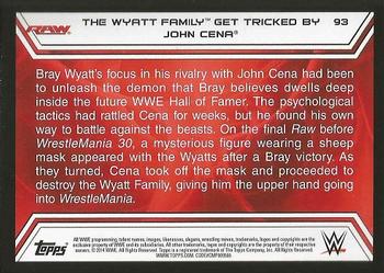 2014 Topps WWE Road to Wrestlemania #93 The Wyatt Family Back