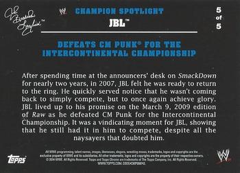 2014 Topps Chrome WWE - Champions Tributes #JBL5 JBL Back