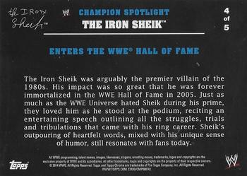 2014 Topps Chrome WWE - Champions Tributes #IS4 Iron Sheik Back