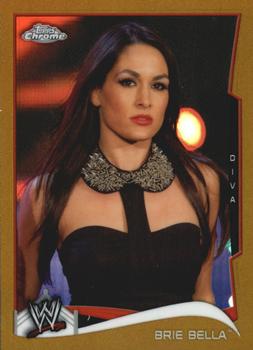 2014 Topps Chrome WWE - Gold Refractors #7 Brie Bella Front