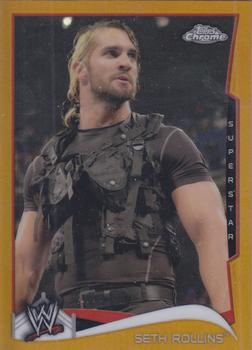 2014 Topps Chrome WWE - Gold Refractors #46 Seth Rollins Front