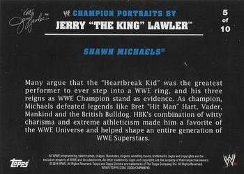 2014 Topps Chrome WWE - Jerry Lawler's Tributes #5 Shawn Michaels Back