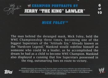 2014 Topps Chrome WWE - Jerry Lawler's Tributes #6 Mick Foley Back