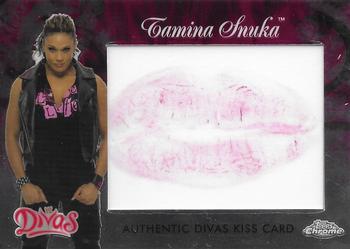 2014 Topps Chrome WWE - Kiss #TS Tamina Snuka Front