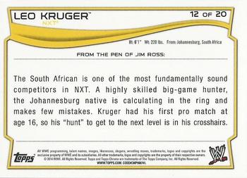 2014 Topps Chrome WWE - NXT Prospects #12 Leo Kruger Back