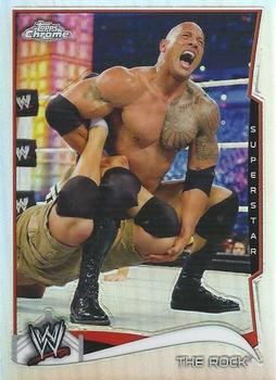 2014 Topps Chrome WWE - Refractors #40 The Rock Front