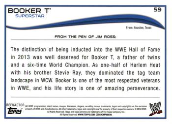 2014 Topps Chrome WWE - Refractors #59 Booker T Back