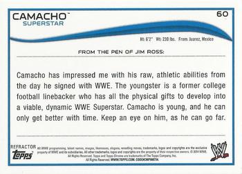 2014 Topps Chrome WWE - Refractors #60 Camacho Back