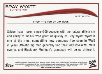2014 Topps Chrome WWE - Swatch Relics #BW Bray Wyatt Back