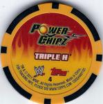 2011 Topps WWE Power Chipz #4 Triple H Back