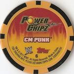 2011 Topps WWE Power Chipz #6 CM Punk Back