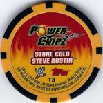 2011 Topps WWE Power Chipz #13 Stone Cold Steve Austin Back