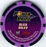 2011 Topps WWE Power Chipz #33 Alex Riley Back