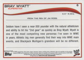 2014 Topps Chrome WWE - Atomic Refractors #6 Bray Wyatt Back