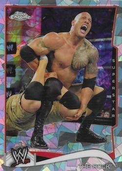 2014 Topps Chrome WWE - Atomic Refractors #40 The Rock Front