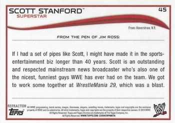2014 Topps Chrome WWE - Atomic Refractors #45 Scott Stanford Back