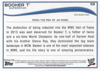 2014 Topps Chrome WWE - Atomic Refractors #59 Booker T Back