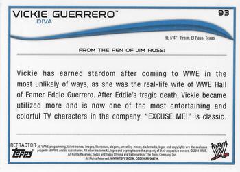 2014 Topps Chrome WWE - Atomic Refractors #93 Vickie Guerrero Back