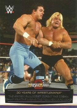 2014 Topps WWE Road to Wrestlemania - 30 Years of Wrestlemania #3 The British Bulldogs Defeat The Dream Team for the World Tag Team Championship Front