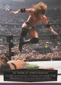 2014 Topps WWE Road to Wrestlemania - 30 Years of Wrestlemania #32 WWE Champion Triple H Wins the Four-Way Elimination Match Front