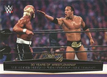 2014 Topps WWE Road to Wrestlemania - 30 Years of Wrestlemania #35 The Rock Defeats 