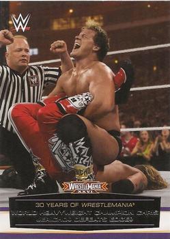 2014 Topps WWE Road to Wrestlemania - 30 Years of Wrestlemania #51 World Heavyweight Champion Chris Jericho Defeats Edge Front