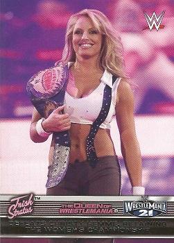 2014 Topps WWE Road to Wrestlemania - The Queen of Wrestlemania #5 Trish Stratus Front