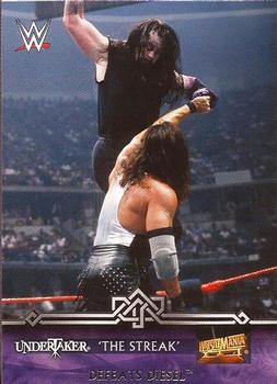 2014 Topps WWE Road to Wrestlemania - The Streak #5-0 Undertaker Defeats Diesel Front