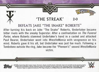 2014 Topps WWE Road to Wrestlemania - The Streak #2-0 Undertaker Defeats Jake 