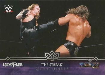 2014 Topps WWE Road to Wrestlemania - The Streak #9-0 Undertaker Defeats Triple H Front