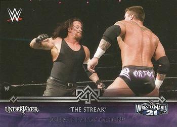 2014 Topps WWE Road to Wrestlemania - The Streak #13-0 Undertaker Defeats Randy Orton Front